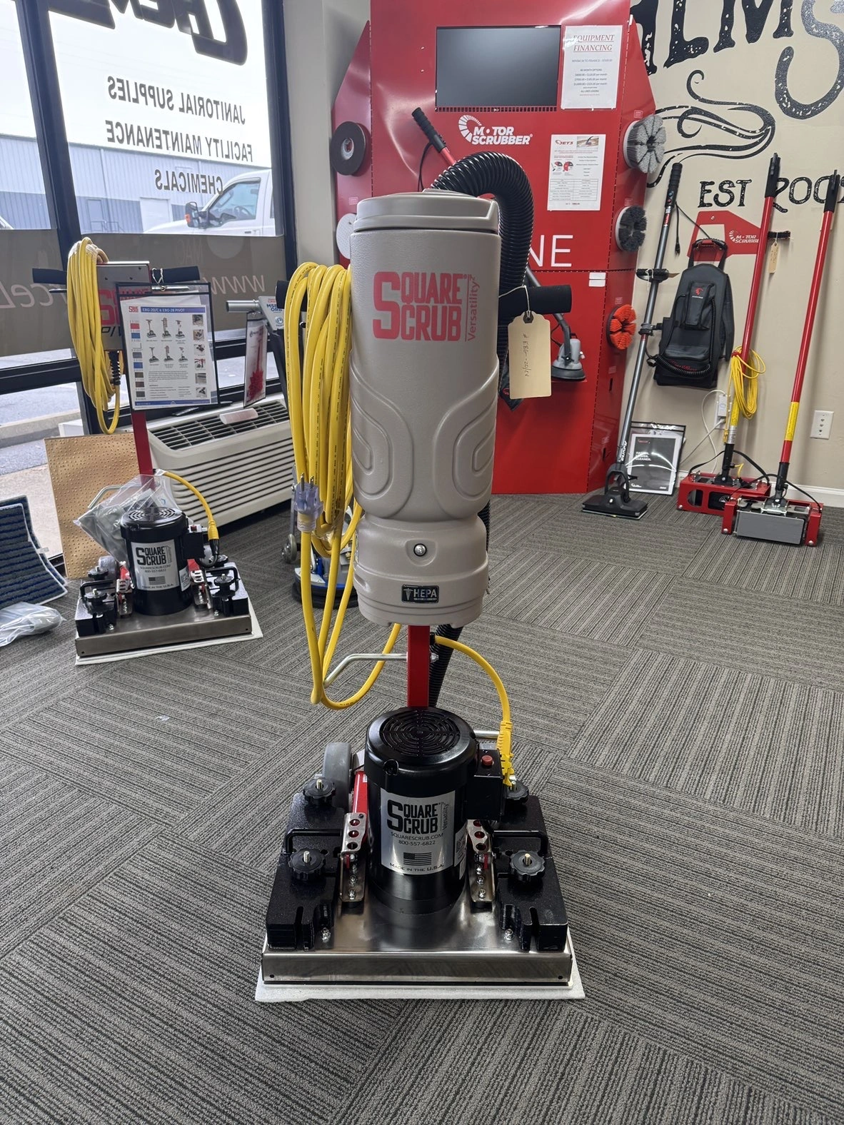 Square Scrub Pivot EBG-20/CV Orbital Scrubber NEW