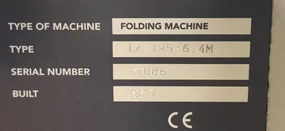2017 THALMANN TZ125-6.4M Folding Machines | CIDAN (11)