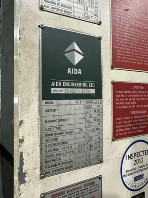 USED AIDA NC1-2000(2)E