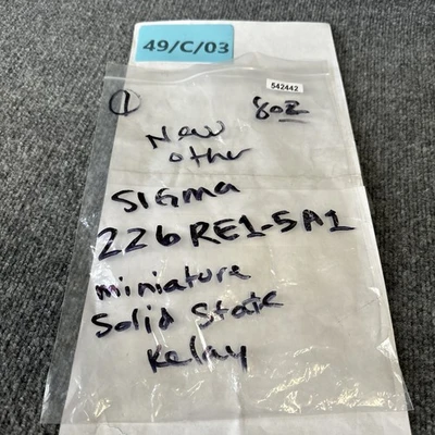New | in-Stock Sigma 226RE1-5A1 Misc Electrical & Power Parts California US | Davliegogo LLC #1710250