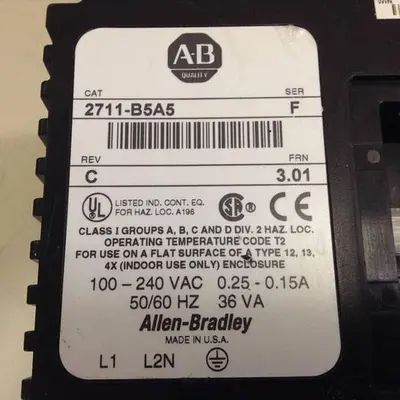 USED ALLEN BRADLEY 2711-B5A5 SER F