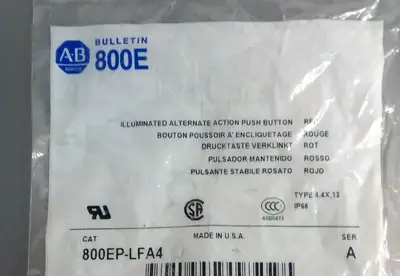 Allen-Bradley 800EP-LFA4 Series A Illuminated Alternate Action Push Button 4C