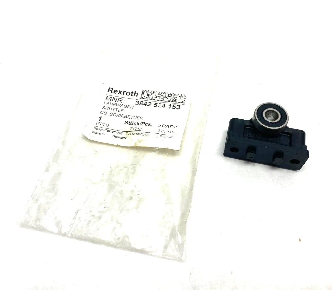 New | in-Stock BOSCH REXROTH DUAL BEARING SHUTTLE TROLLEY Bearings | Maverick Industrial Sales #1108087