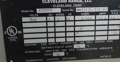 USED CLEVELAND 21CET8