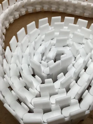 Bosch Rexroth Plastic Flat Conveyor Chain; Vari-Flo 10′ X 4″ -NIB