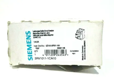 NEW SIEMENS 3RV1011-1CA10 CIRCUIT BREAKER 3RV10111CA10