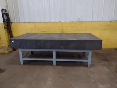 8' X 4' X 10" CHALLENGE PRECISION LAYOUT INSPECTION GRANITE TABLE: STOCK #23809
