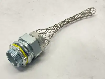 USED HUBBELL KELLEMS LIQUIDTIGHT CONDUIT WIRE GRIP STRAIGHT 1"