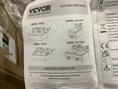 Used VEVOR SC-102V Cookers / Coolers / Fryers Michigan US | Miedema Asset Management Group #1423566