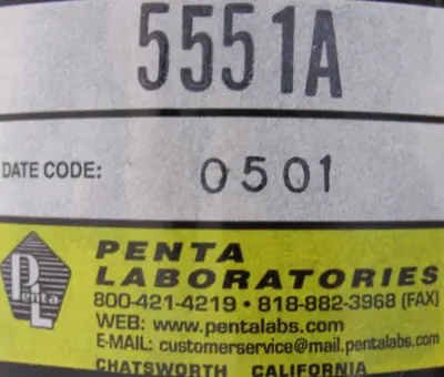 NEW PENTA LABORATORIES 5551A TUBE
