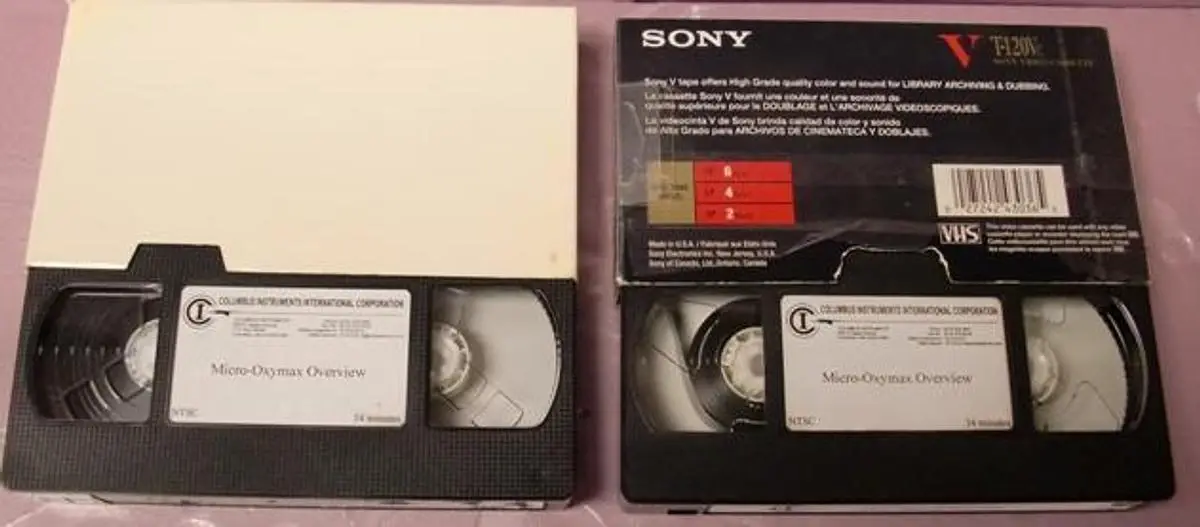 QTY. 2. VHS TAPES FOR COLUMBUS INSTRUMENTS. MICRO ...