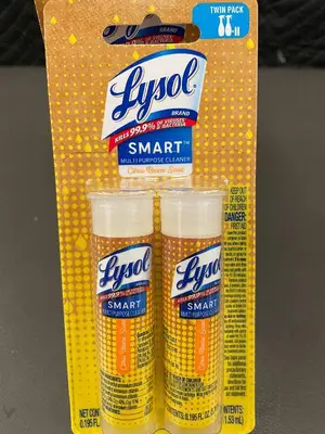 NJ 1 - Set of 8 Lysol Smart Multi-Purpose Cleaner Refills - Citrus Breeze Scent