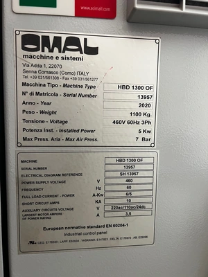 2020 OMAL HBD 1300 OF Drill & Dowel Machines | Complete Cutting Solutions (5)