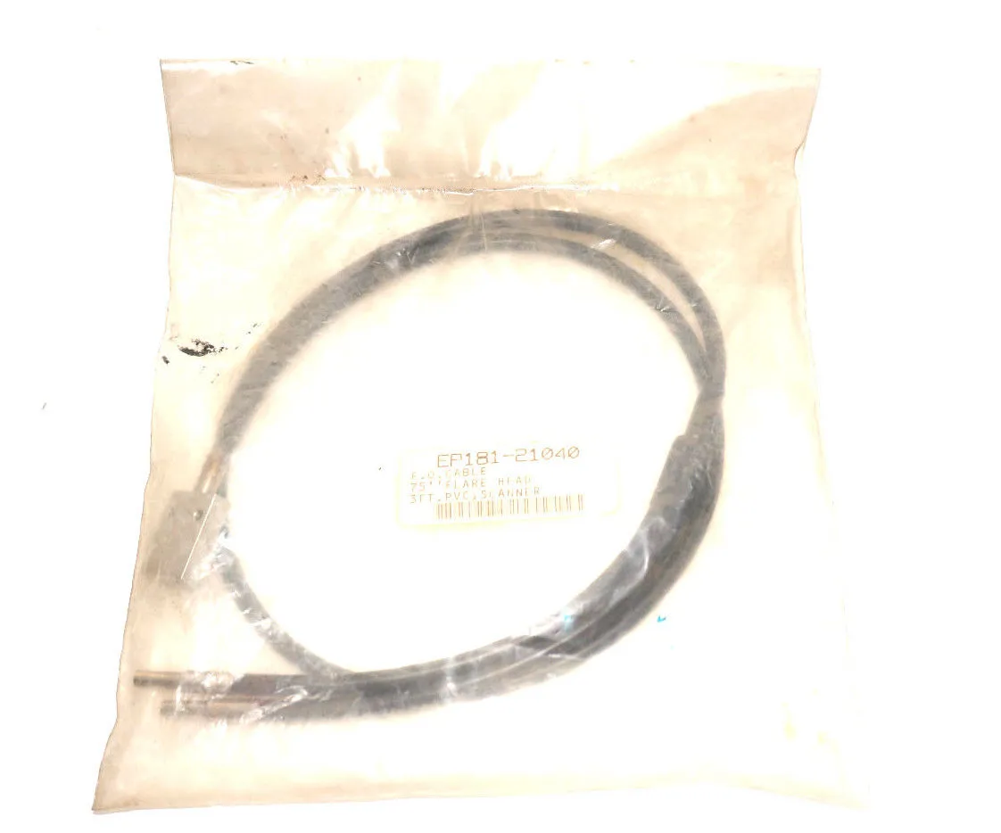 NEW DANAHER EP181-21040 F.O. CABLE FLARE HEAD 3' PVC SCANNER EP18121040