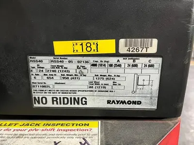 USED 2005 RAYMOND RSS40