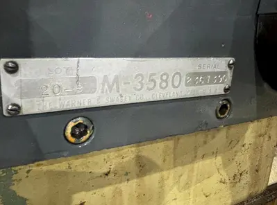 USED WARNER & SWASEY 4A M-3580