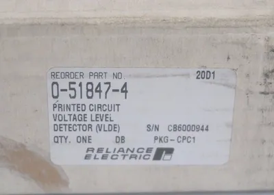 NEW RELIANCE ELECTRIC 0-51847-4 VOLTAGE DETECT BOARD 0518474