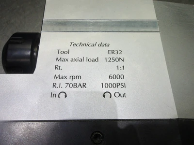 Alberti ER32 Right Angle Live Tooling Head M90-3.5DA / ANK.W30.070C (LOC261)