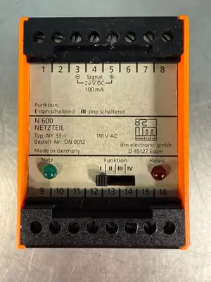 Ifm Electronic DN0012 N600 Netzteil 110Vac (7.2.3)