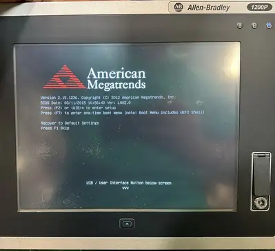Allen Bradley 6181P-12A2SW71DC Ser F Touchscreen Display 1200P (4.4.1)