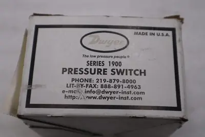 DWYER 1910-5 PRESSURE SWITCH, DIFFERENTIAL SERIES 1900 - STOCK 3837CC