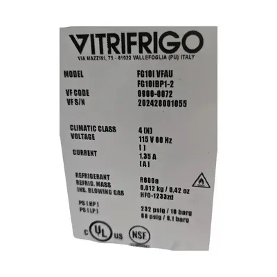 USED VITRIFRIGO FG101VFAU