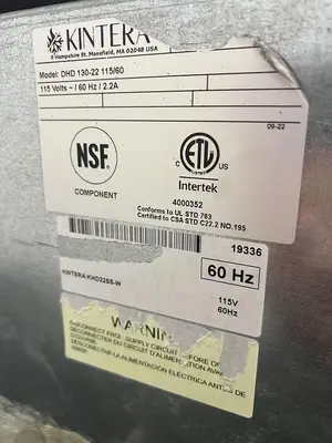 Used KINTERA DHD 130-22 115/60 Beverage Equipment (miscellaneous) Florida US | BAM Discount Restaurant Equipment #1494081