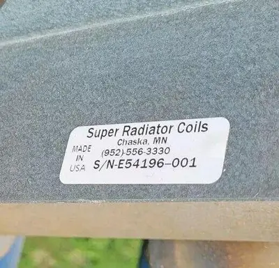 USED SUPER RADIATOR COIL 54'' X 80'' -03R-0.625/144
