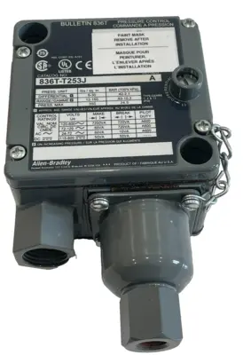 ALLEN BRADLEY 836T-T253J PRESSURE CONTROL SER. A 836TT253J NEW, SURPLUS