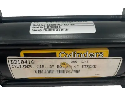 NEW PARER 1H000013889 AIR CYLINDER 2"BORE 4" STROKE 2.00CBB2ALU14AC4.000