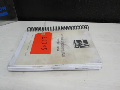 USED HAAS operators manual