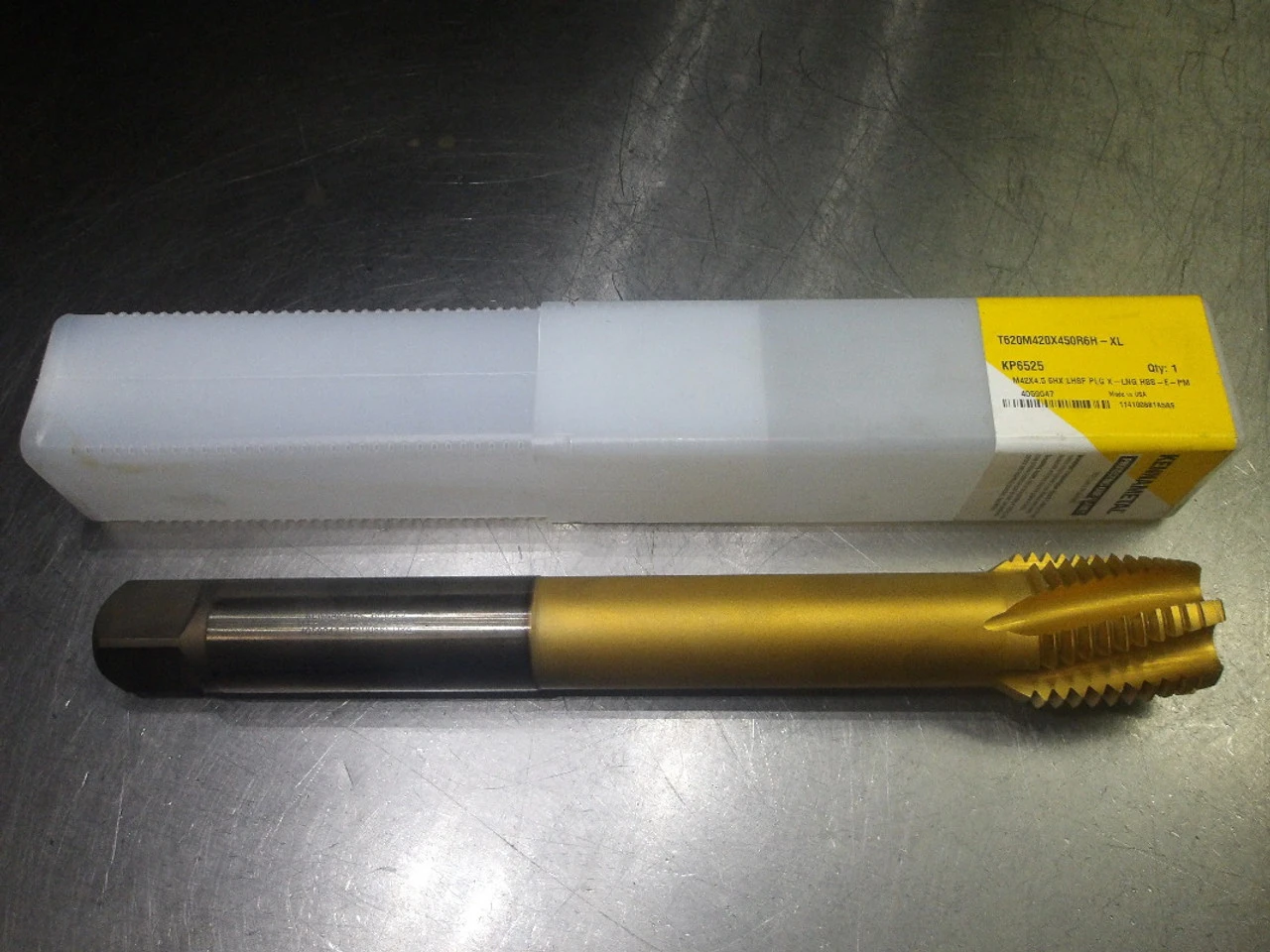 Kennametal M42x4.5 6HX 6 Flute HSS Plug Tap T620M420X450R6H-XL KP6525 (LOC2192)