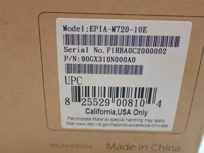 NEW VIA EPIAM72010E