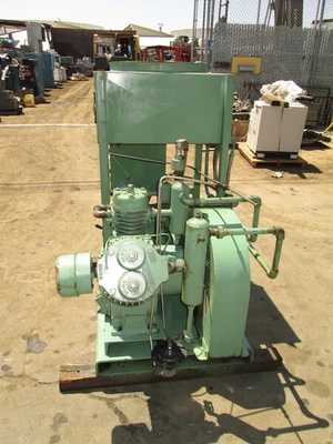 Ingersoll-Rand, industrial reciprocating air compressor with aftercooler, 20 HP