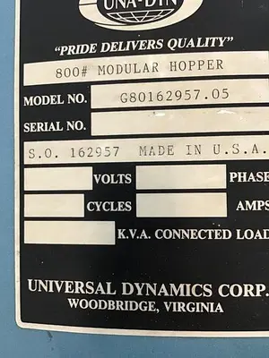 USED UNA-DYN UDC-150 HOPST