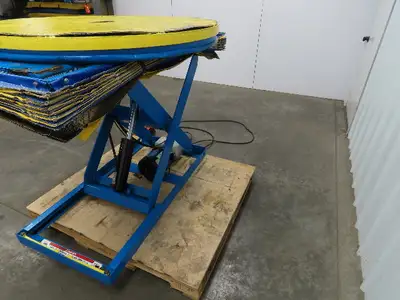 Bishamon L2K-TT 2000lb Hydraulic Scissor Lift Table 43" Rotating Top 115V 1 Ph