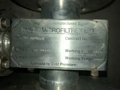 Cogeim Stainless Steel Cartridge Filter Fairey Microfiltrex