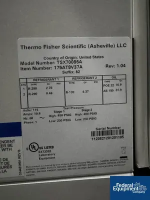 Thermo Fisher Scientific Thermo Fisher Scientific ULT Freezer, Model TSX70086A
