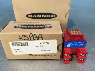 Used BANNER ENGINEERING PBA Relays & Switches Ohio US | HGR 24 #1507805