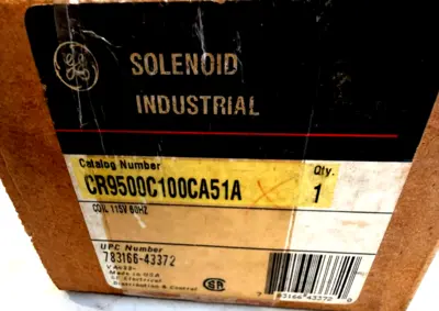NEW GENERAL ELECTRIC CR9500C100CA51A SOLENOID COIL