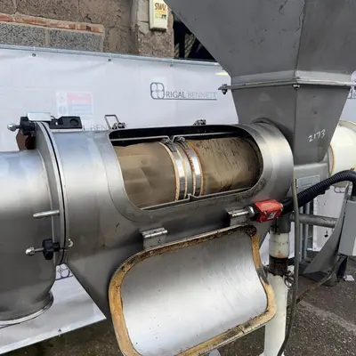 Kek Stainless Steel Rotary Brush Sieve - 180mm Dia x 500mm Face