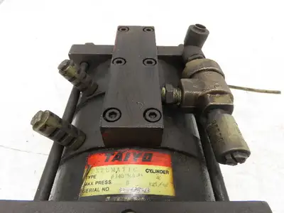 Taiyo 3-Stage Pneumatic Air Cylinder 140mm Bore 9mm Stroke 70 PSI