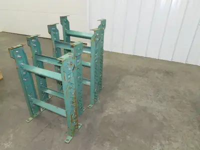 18"W Conveyor Leg Stationary Floor Support GREEN 24-1/4" to 38-1/2"H