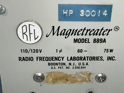 Used RADIO FREQUENCY LABORATORIES, INC. 889A Heat Treating Units Ohio US | HGR 24 #1567309