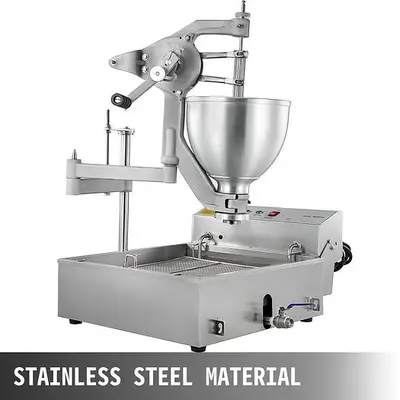 Donut Fryer Manual Commercial Mini Donut Maker 9L Capacity Hopper Donut Fryer Commercial 3 Donut Moulds Donut Machine