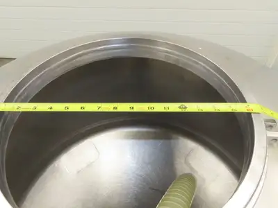 Mobile Stainless Steel Mixing Vessel 136 Gallon Tank Food Grade Sanitary Drain