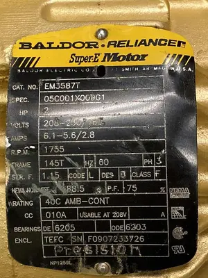 USED BALDOR EM3587T