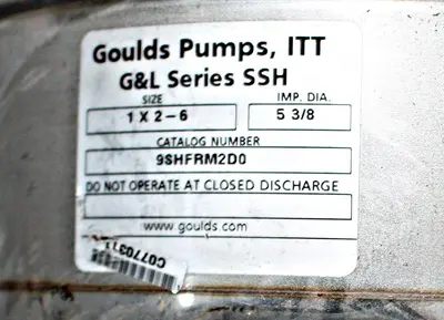 USED GOULDS 9SHFRM2D0