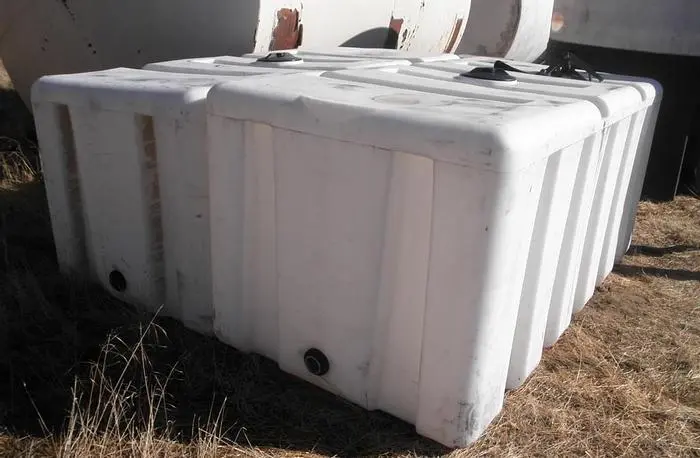 Tank, 750 Gallon, PET, 46" x 96" x 40", Rect., Horiz., #S741491