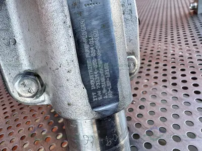 USED 2- ITT PURE FLO RA25MAX DIAPHRAGM VALVE  W/ 1 1/2" TO 3/4" SANITARY FITTING